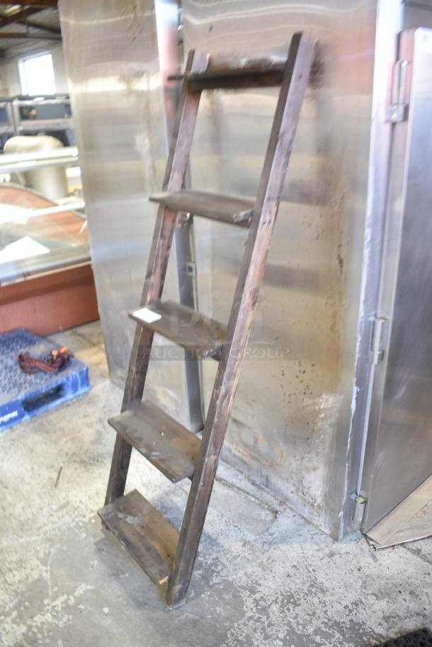 Wooden Ladder Shelving Unit - Image 3 of 4