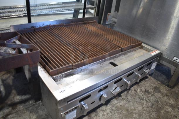 Vulcan VACB36-101 Stainless Steel Commercial Countertop Natural Gas Powered Charbroiler Grill. 102,000 BTU. - Image 2 of 6