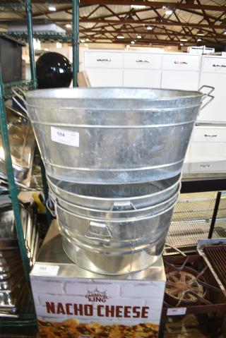 5 Metal Buckets. 5 Times Your Bid!