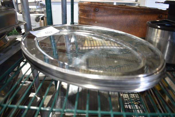10 Metal Oval Serving Trays. 10 Times Your Bid! - Image 3 of 3