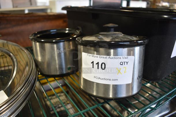 2 Stainless Steel Slow Cookers. Missing 1 Lid. 120 Volts, 1 Phase. 2 Times Your Bid! - Image 1 of 7