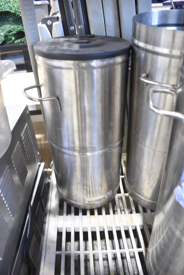 4 Stainless Steel Beverage Holder Dispenser. Missing 3 Lid. 4 Times Your Bid! - Image 2 of 7