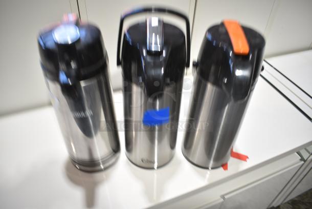 3 Stainless Steel Air Pot. 3 Times Your Bid! - Image 1 of 7