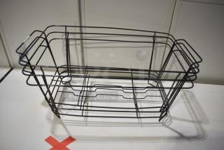 3 Black Metal Wire Chafing Dish Frame. 3 Times Your Bid!