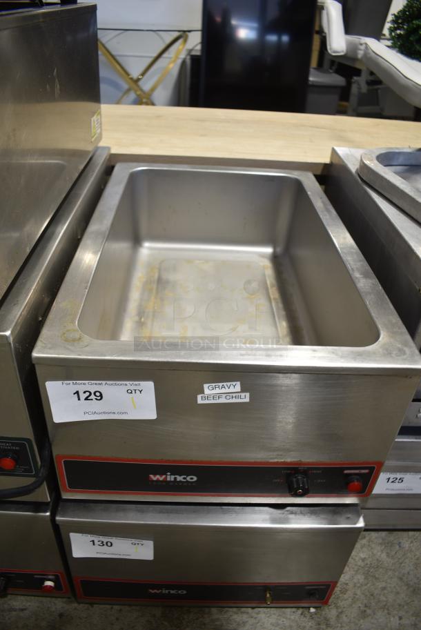 Winco FW-S500 Stainless Steel Countertop Electric Powered Food Warmer. 120 Volts, 1 Phase. Tested and Working! - Image 1 of 4