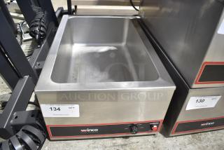 Winco FW-S500 Stainless Steel Countertop Electric Powered Food Warmer. 120 Volts, 1 Phase. Tested and Working!