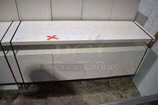 White Counter w/ 4 Doors.