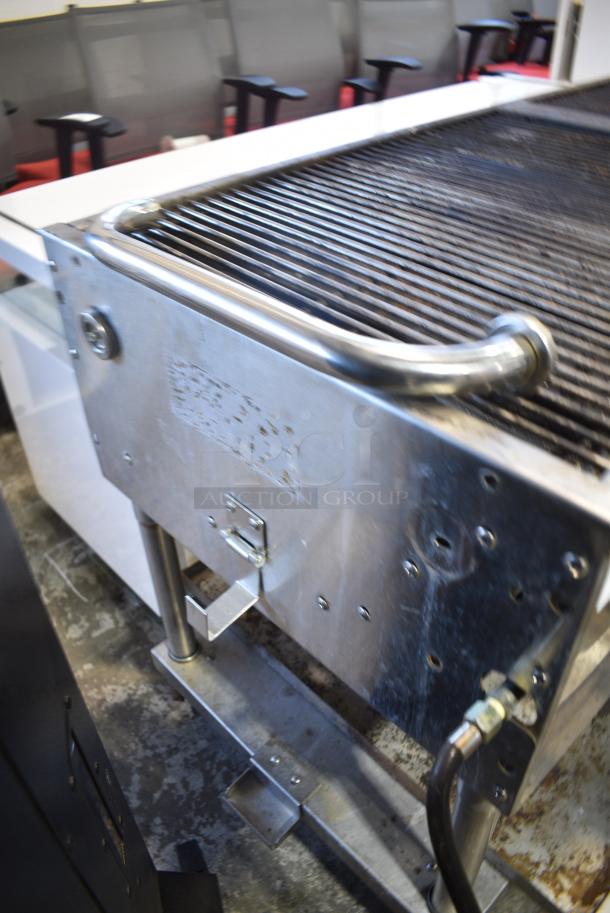 Backyard Pro Metal Commercial Propane Gas Powered Charbroiler Grill w/ Metal Under Shelf on Commercial Casters. - Image 5 of 9