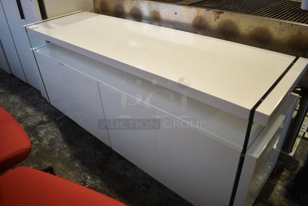 Herman Miller White Counter w/ 2 Doors. - Image 2 of 5