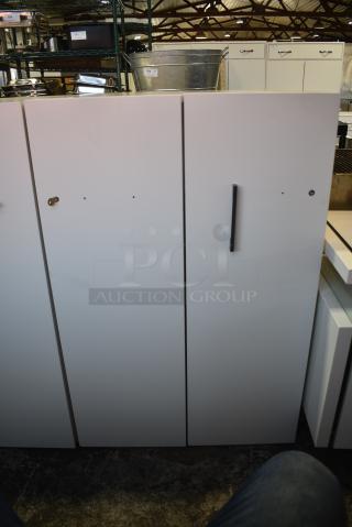 2 Herman Miller White Front Pull Out Filing Cabinets. 2 Times Your Bid!