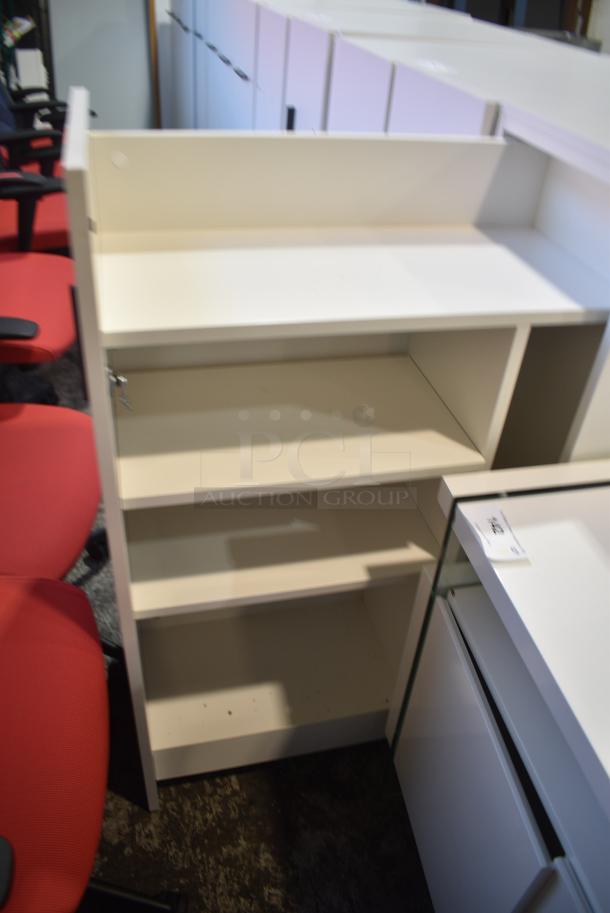 2 Herman Miller White Front Pull Out Filing Cabinets. 2 Times Your Bid! - Image 4 of 4