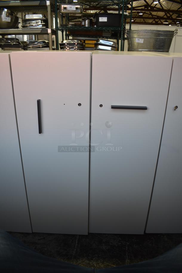2 Herman Miller White Front Pull Out Filing Cabinets. 2 Times Your Bid! - Image 1 of 5