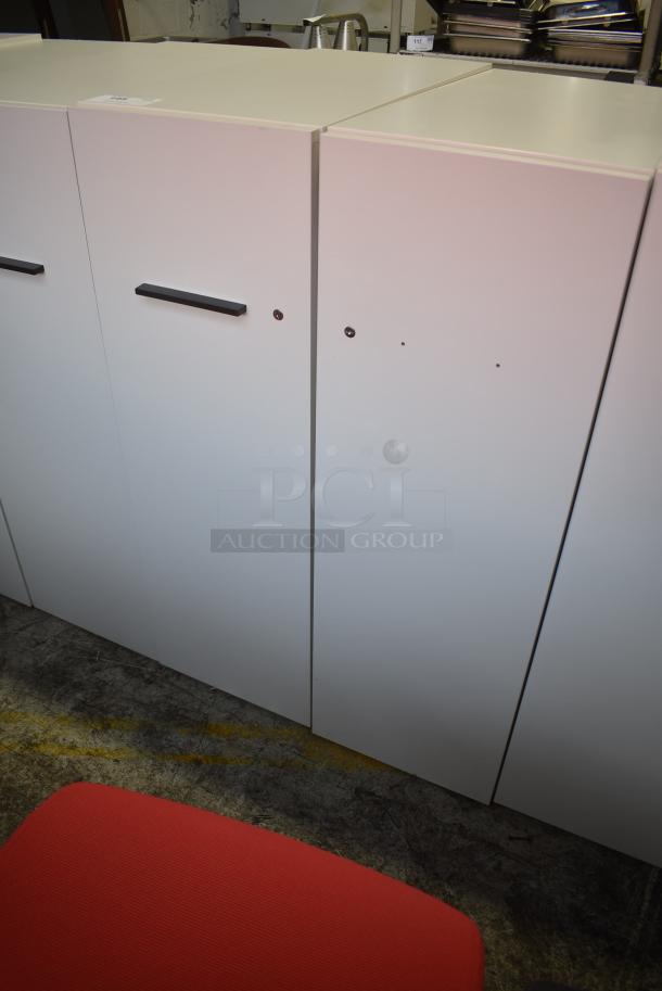 2 Herman Miller White Front Pull Out Filing Cabinets. 2 Times Your Bid! - Image 1 of 6