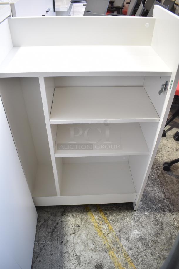 2 Herman Miller White Front Pull Out Filing Cabinets. 2 Times Your Bid! - Image 3 of 3