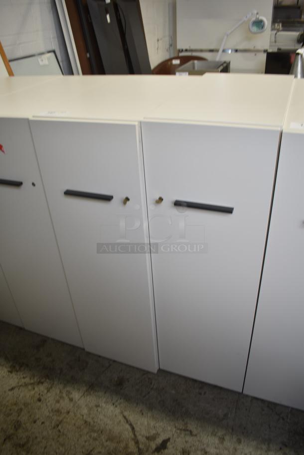 2 Herman Miller White Front Pull Out Filing Cabinets. 2 Times Your Bid! - Image 1 of 3
