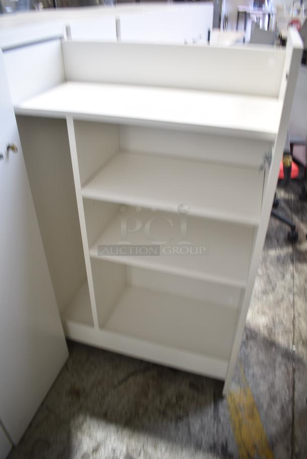 2 Herman Miller White Front Pull Out Filing Cabinets. 2 Times Your Bid! - Image 3 of 3