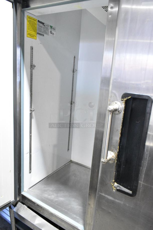 Centaur CSD-2DR-BAL Stainless Steel Commercial 2 Door Reach In Cooler w/ Poly Coated Racks on Commercial Casters. 115 Volts, 1 Phase. Cannot Test - Unit Trips Breaker - Image 5 of 7
