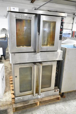 2 Blodgett Zephaire / Copper Beech Stainless Steel Commercial Natural Gas Powered Full Size Convection Oven w/ View Through Doors and Thermostatic Controls. 2 Times Your Bid!
