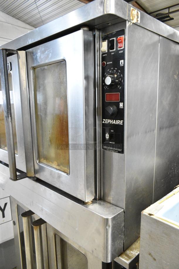 2 Blodgett Zephaire / Copper Beech Stainless Steel Commercial Natural Gas Powered Full Size Convection Oven w/ View Through Doors and Thermostatic Controls. 2 Times Your Bid! - Image 7 of 19