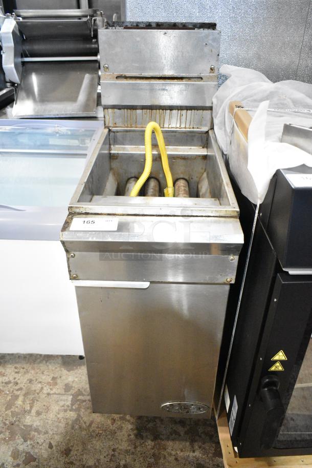 DCS Stainless Steel Commercial Floor Style Natural Gas Powered Deep Fat Fryer. - Image 2 of 7