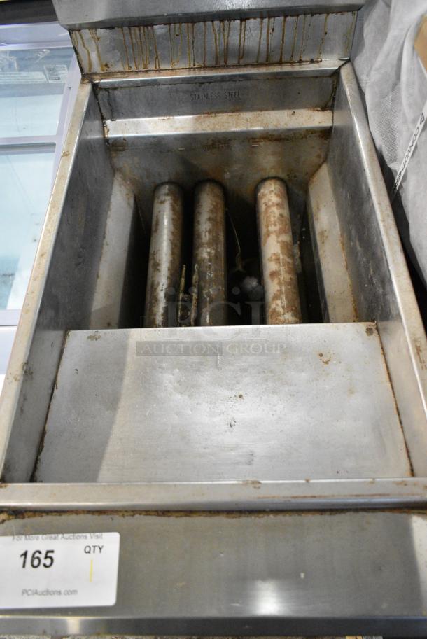 DCS Stainless Steel Commercial Floor Style Natural Gas Powered Deep Fat Fryer. - Image 3 of 7