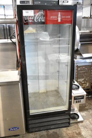 Beverage Air MT12 Metal Commercial Single Door Reach In Cooler Merchandiser. 115 Volts, 1 Phase. Tested and Powers On But Does Not Get Cold