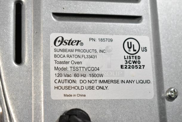 Oster TSSTTVCG04 Metal Countertop Electric Toaster Oven. 120 Volts, 1 Phase. Tested and Working! - Image 6 of 6