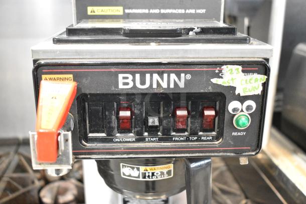 Bunn CWTF15 Stainless Steel Commercial Countertop 3 Burner Coffee Machine w/ Hot Water Dispenser and Poly Brew Basket. 120 Volts, 1 Phase. - Image 3 of 7