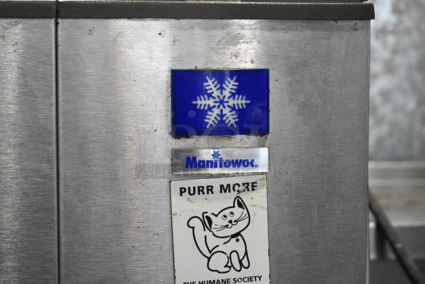 Manitowoc SD0453W Stainless Steel Commercial Ice Machine on Manitowoc B400 Commercial Ice Bin. 115 Volts, 1 Phase. - Image 3 of 8