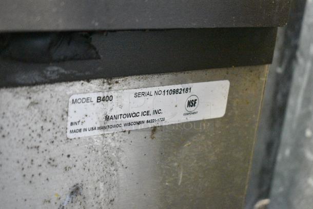 Manitowoc SD0453W Stainless Steel Commercial Ice Machine on Manitowoc B400 Commercial Ice Bin. 115 Volts, 1 Phase. - Image 8 of 8