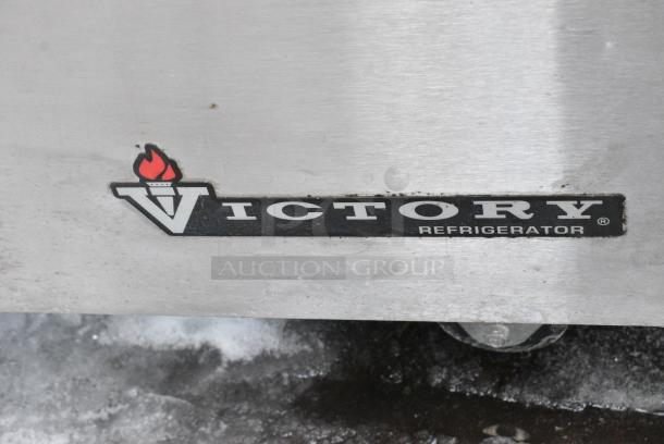 Victory VUR-4-18BT Stainless Steel Commercial Sandwich Salad Prep Table Bain Marie Mega Top on Commercial Casters. 115 Volts, 1 Phase. - Image 2 of 8