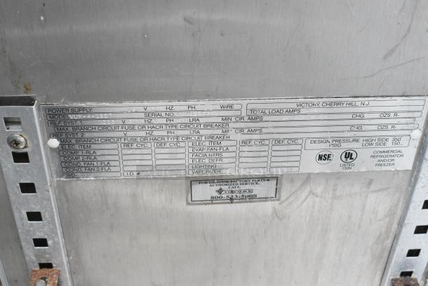Victory VUR-4-18BT Stainless Steel Commercial Sandwich Salad Prep Table Bain Marie Mega Top on Commercial Casters. 115 Volts, 1 Phase. - Image 8 of 8