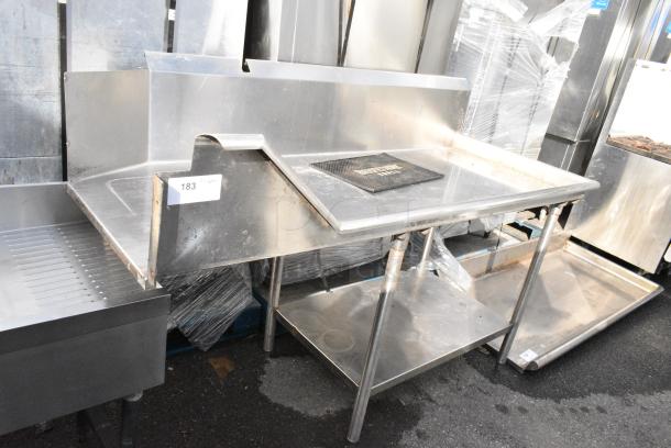 Stainless Steel Right Side Clean Side Dishwasher Table. - Image 1 of 4