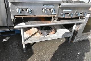 Stainless Steel Equipment Stand w/ Metal Under Shelf.