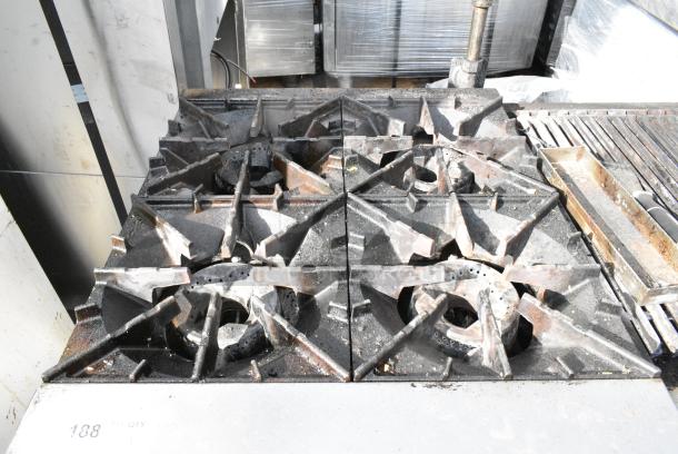 Radiance Stainless Steel Commercial Countertop Natural Gas Powered 4 Burner Range. - Image 4 of 4