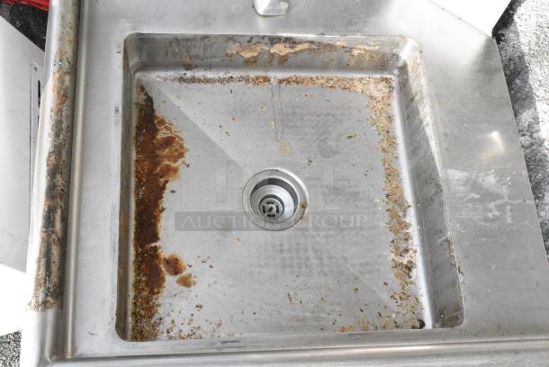Stainless Steel Left Side Dirty Side Dishwasher Table w/ Spray Nozzle Attachment. - Image 3 of 4