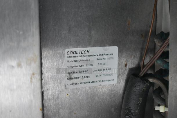 Cooltech CMPH-48LB Stainless Steel Commercial 2 Door Undercounter Cooler on Commercial Casters. 115 Volts, 1 Phase. - Image 5 of 5