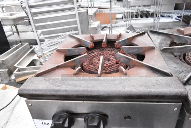 Radiance Stainless Steel Commercial Countertop Natural Gas Powered Single Burner Stock Pot Range. - Image 4 of 5