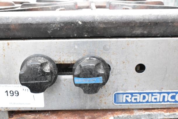 Radiance Stainless Steel Commercial Countertop Natural Gas Powered Single Burner Stock Pot Range. - Image 3 of 5