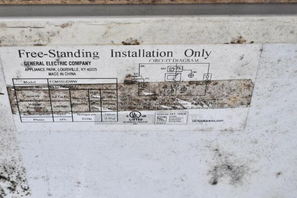 General Electric GE FCM5SUDWW Chest Freezer w/ Hinge Lid. 115 Volts, 1 Phase. - Image 5 of 5