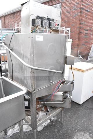 American Dish Service ADS AFC-3D-S Stainless Steel Commercial Corner Pass Through Dishwasher. 120 Volts, 1 Phase.