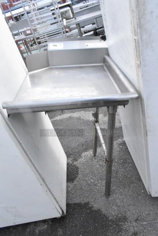 Stainless Steel Right Side Clean Side Dishwasher Table.