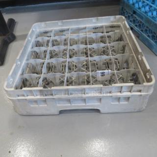 One Beige 25 Hole Dishwasher Rack.