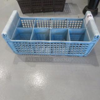 One Blue Flatware Dishwasher Rack.