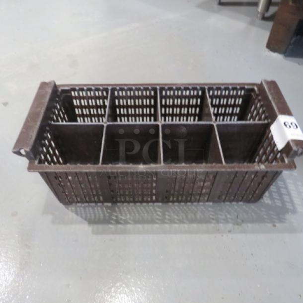 One Brown Flatware Dishwasher Rack. - Image 1 of 1
