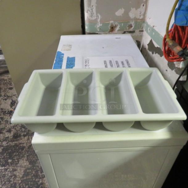 One Gray Flatware Holder. - Image 1 of 1