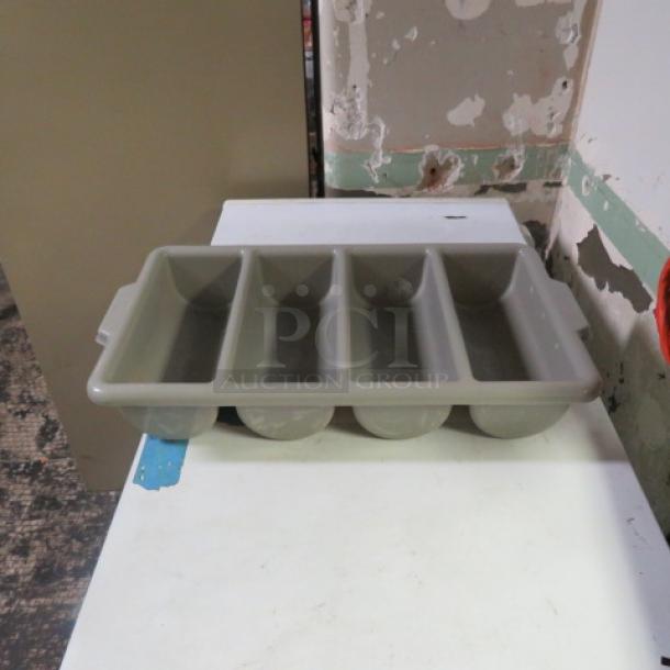 One Gray Flatware Holder. - Image 1 of 1