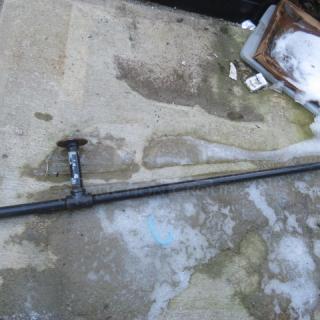 One Industrial Black Pipe. 120.5X8.5