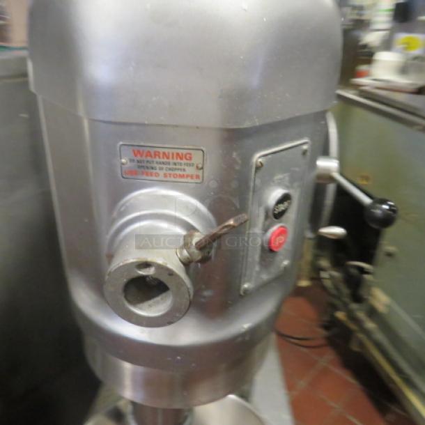 One BEAUTIFUL  Hobart 60 Quart Stand Mixer With Bowl And Hook. Model# H-600. 230 Volt. 3 Phase. 22X35X57. This Mixer Was Just Serviced And The Stainless Steel Bowl Is NEW!!!! - Image 5 of 7