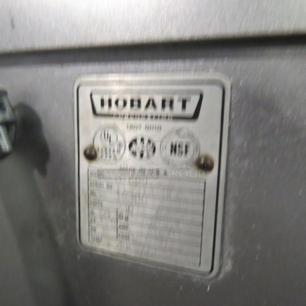 One BEAUTIFUL  Hobart 60 Quart Stand Mixer With Bowl And Hook. Model# H-600. 230 Volt. 3 Phase. 22X35X57. This Mixer Was Just Serviced And The Stainless Steel Bowl Is NEW!!!! - Image 6 of 7